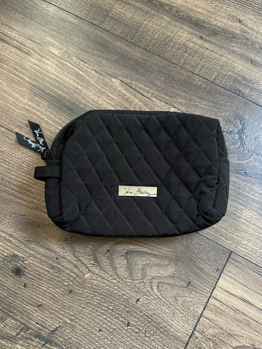 Vera Bradley Medium Cosmetic Bag - Classic Black - *Retired* - Picture 1 of 7